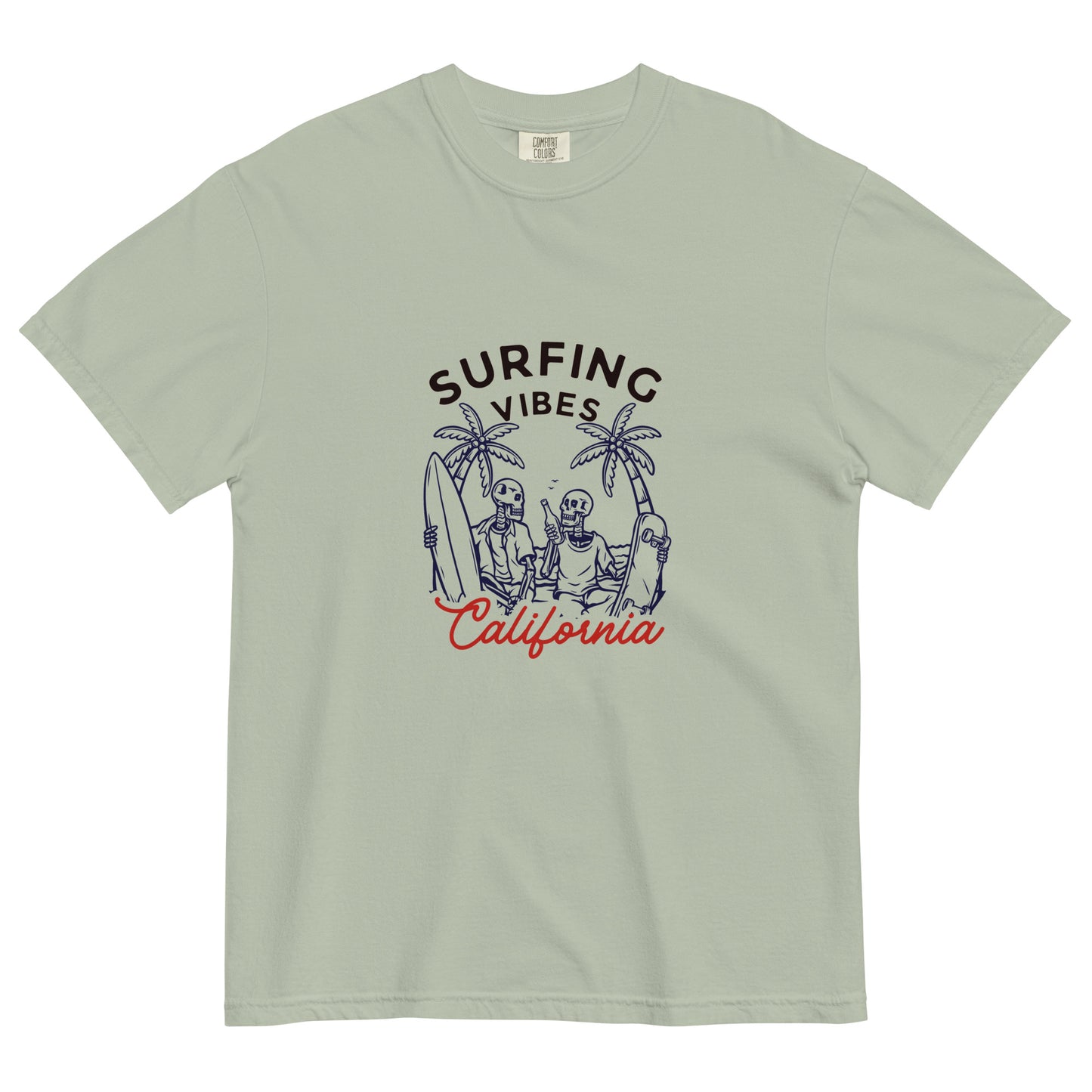 Surfing Vibes California men garment-dyed heavyweight t-shirt