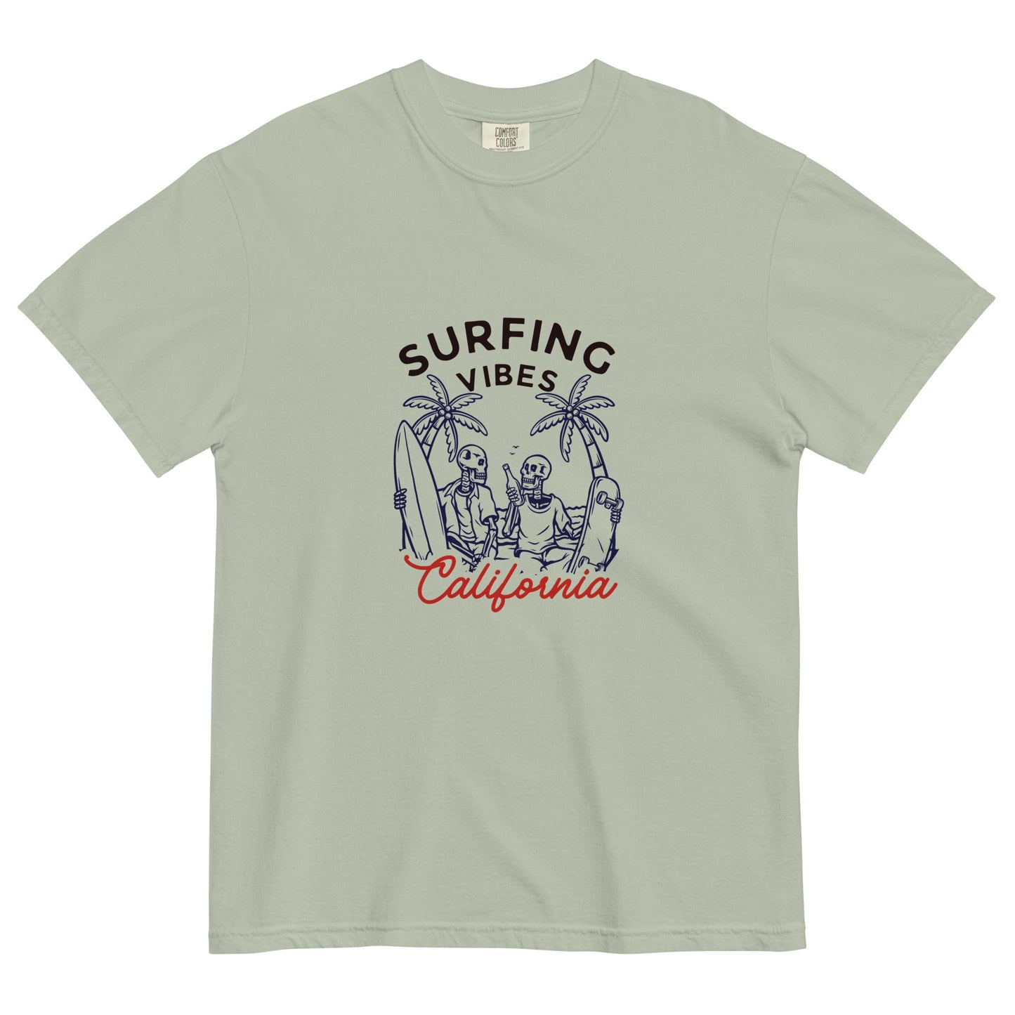 Surfing Vibes California women's garment-dyed heavyweight t-shirt