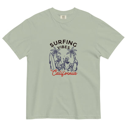 Surfing Vibes California women's garment-dyed heavyweight t-shirt