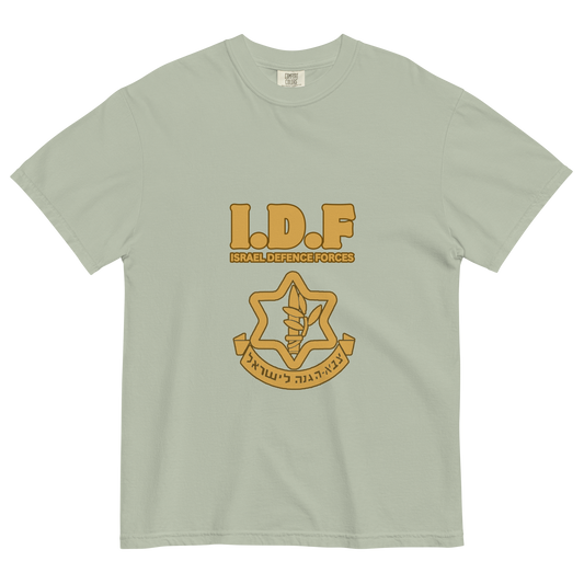 Vintage IDF logo women's garment-dyed heavyweight t-shirt