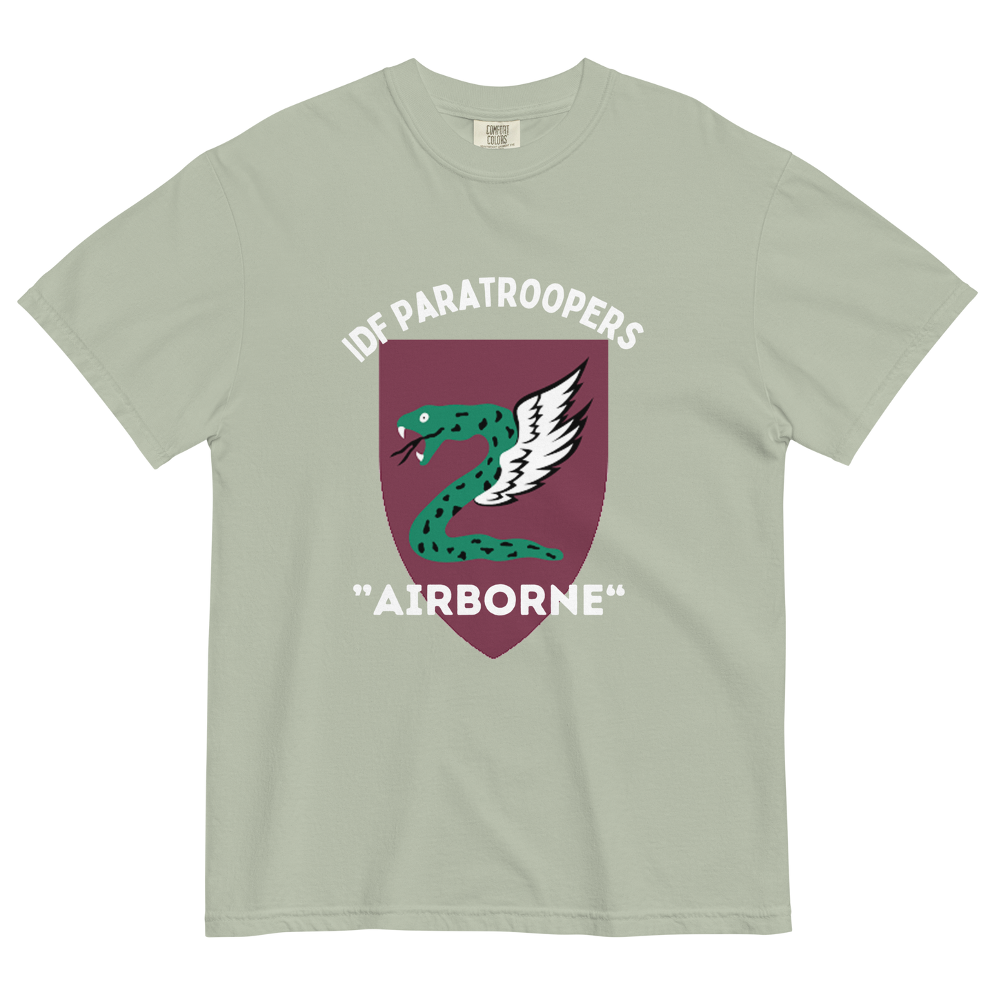 IDF Paratroopers Airborne men's garment-dyed heavyweight t-shirt