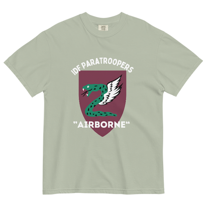 IDF Paratroopers Airborne men's garment-dyed heavyweight t-shirt