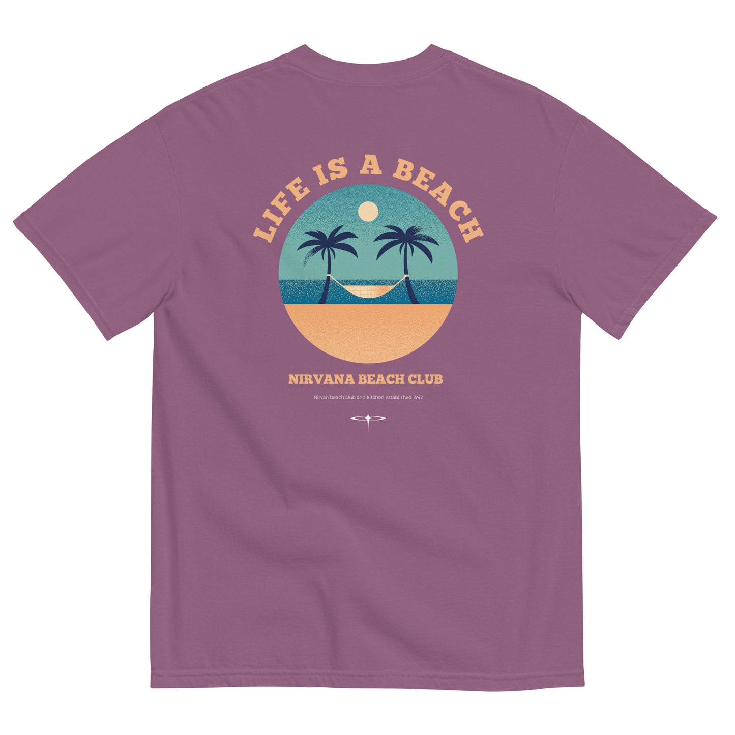 Life Is A Beach men garment-dyed heavyweight t-shirt