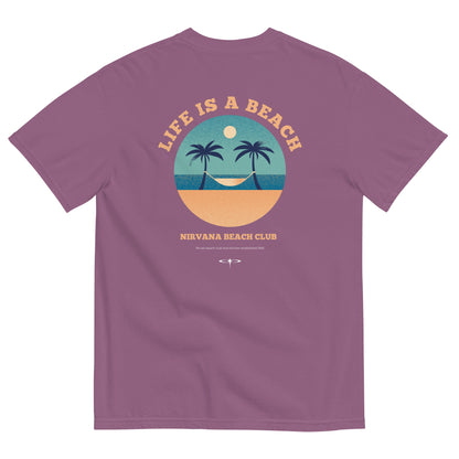 Life Is A Beach men garment-dyed heavyweight t-shirt