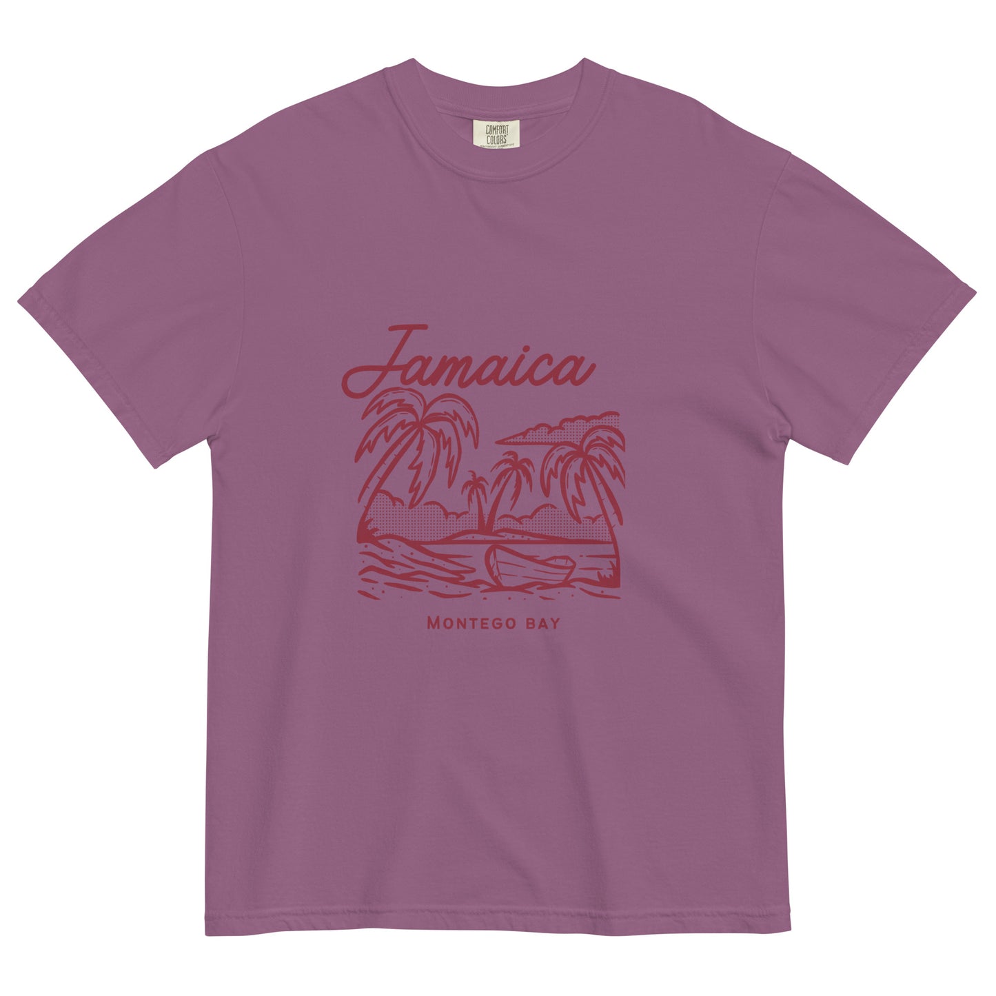 Jamaica Unisex garment-dyed heavyweight t-shirt