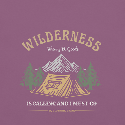 Men's Wilderness Is Calling garment-dyed heavyweight t-shirt