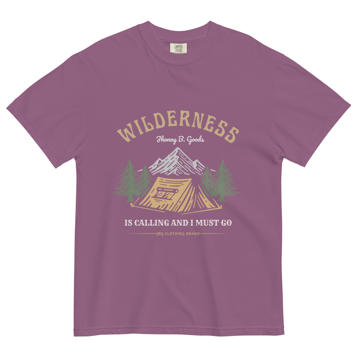 Men's Wilderness Is Calling garment-dyed heavyweight t-shirt