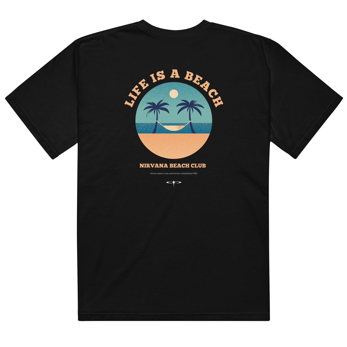 Life Is A Beach men garment-dyed heavyweight t-shirt