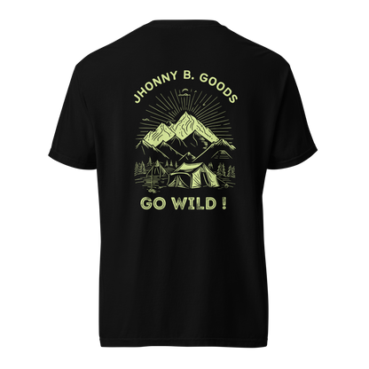 Men's Go Wild garment Emroidered -dyed heavyweight t-shirt