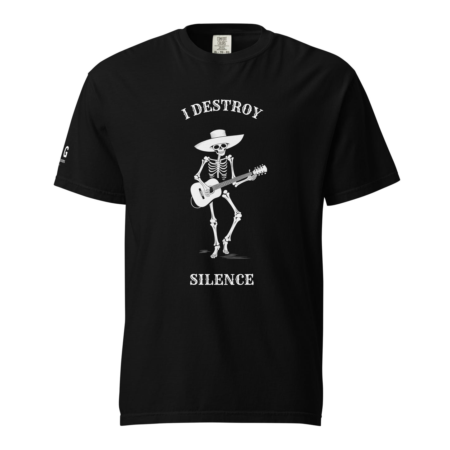 I Destroy Silence men's garment-dyed heavyweight t-shirt