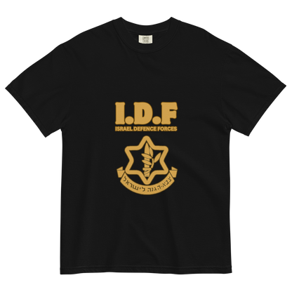 Vintage IDF logo men's garment-dyed heavyweight t-shirt