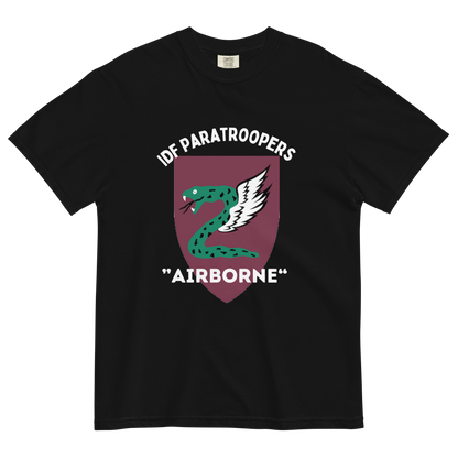 IDF Paratroopers Airborne men's garment-dyed heavyweight t-shirt