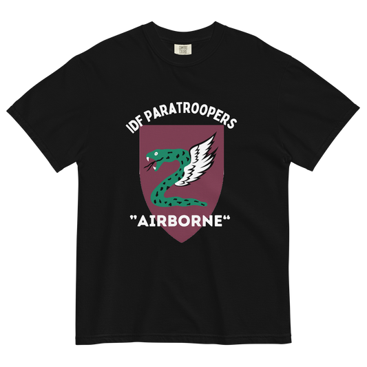 IDF Paratroopers Airborne men's garment-dyed heavyweight t-shirt