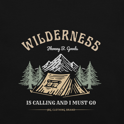 Men's Wilderness Is Calling garment-dyed heavyweight t-shirt