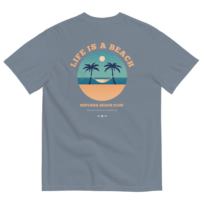 Life Is A Beach men garment-dyed heavyweight t-shirt