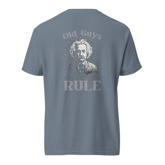 Old Guys Rule womens garment-dyed heavyweight t-shirt