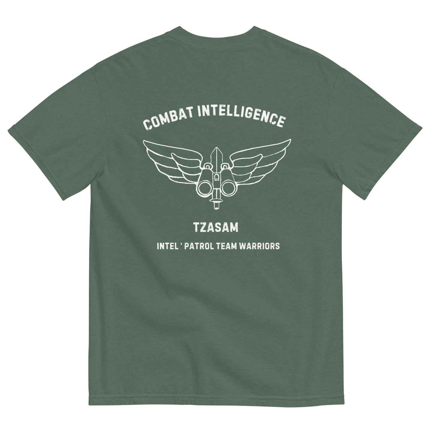 Tzsam - Combat Intelligence garment-dyed heavyweight t-shirt