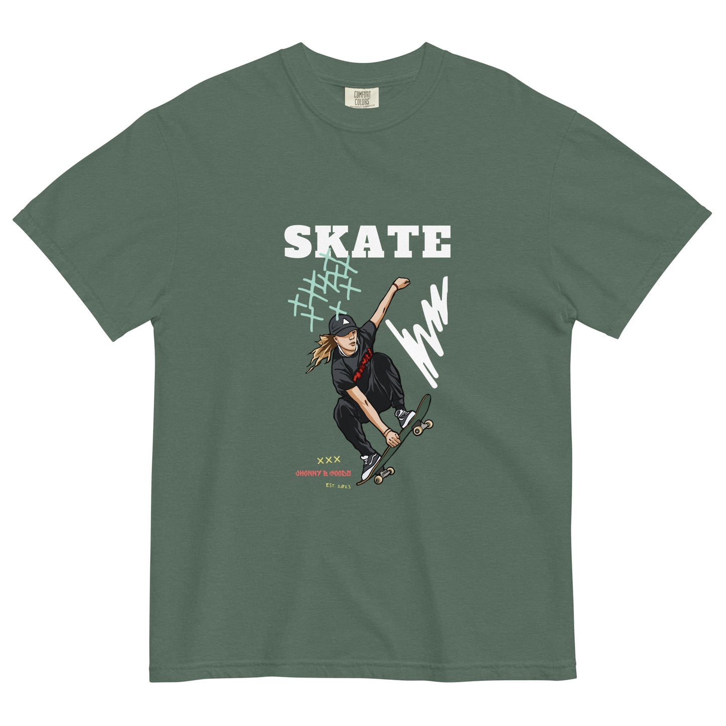 Skate Women's garment-dyed heavyweight t-shirt