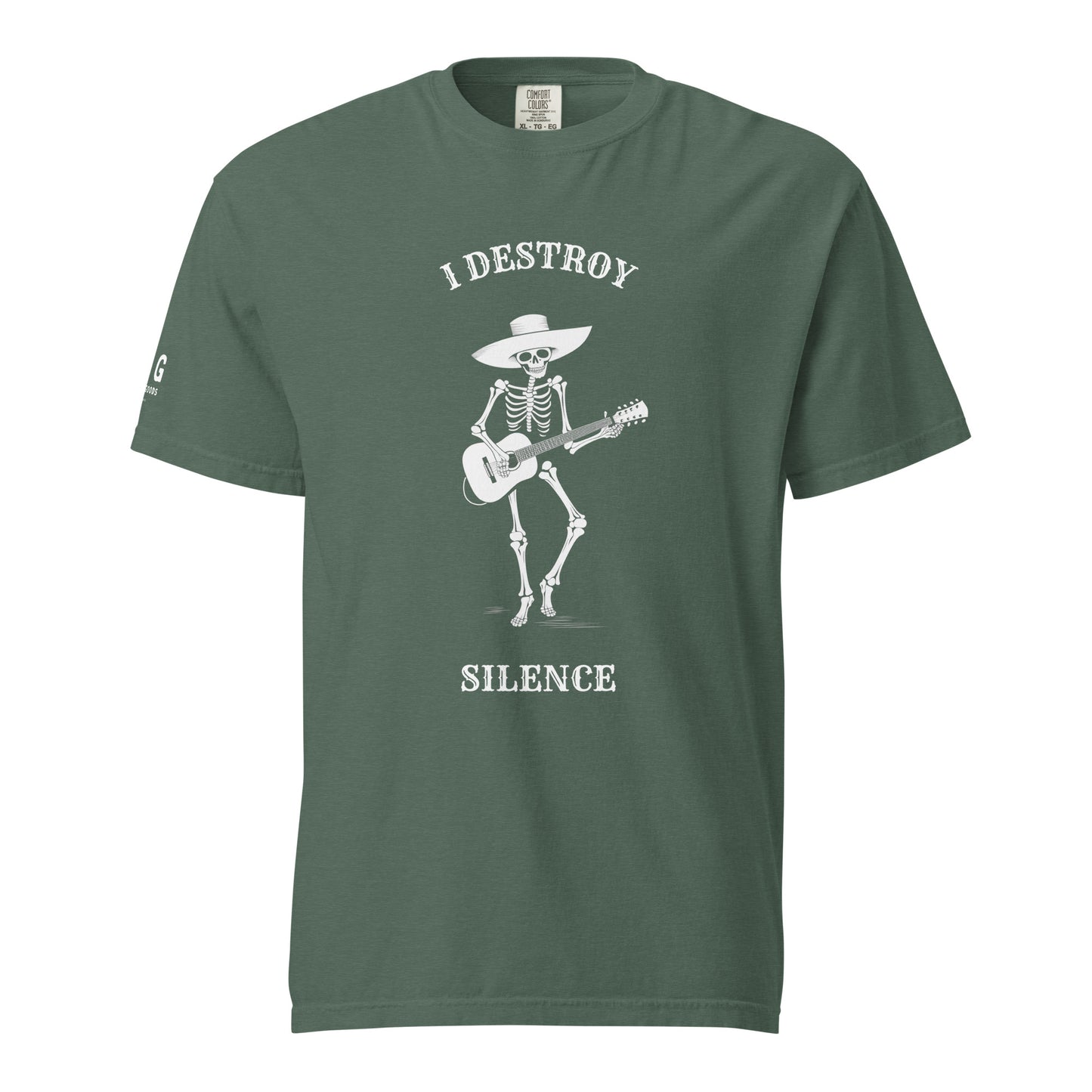 I Destroy Silence men's garment-dyed heavyweight t-shirt