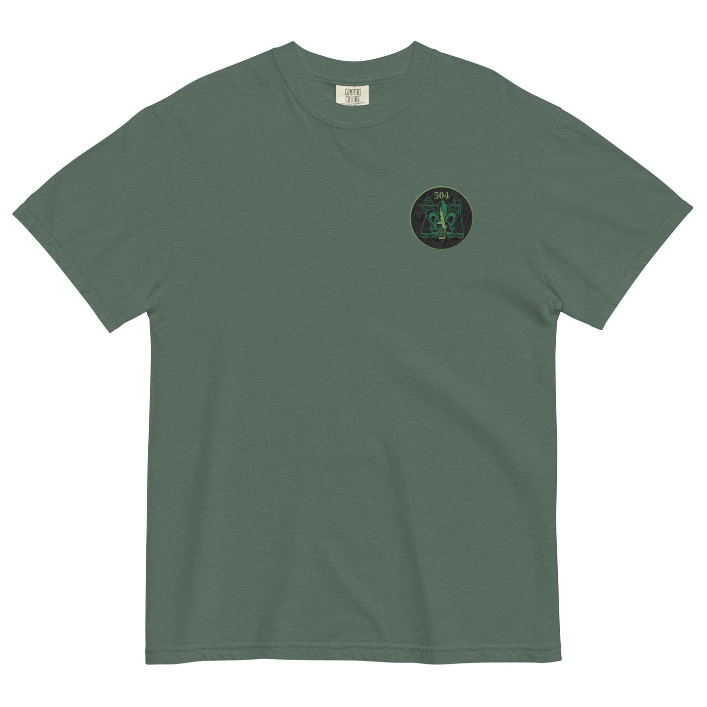 504 Counterintelligence unit mens garment-dyed heavyweight t-shirt