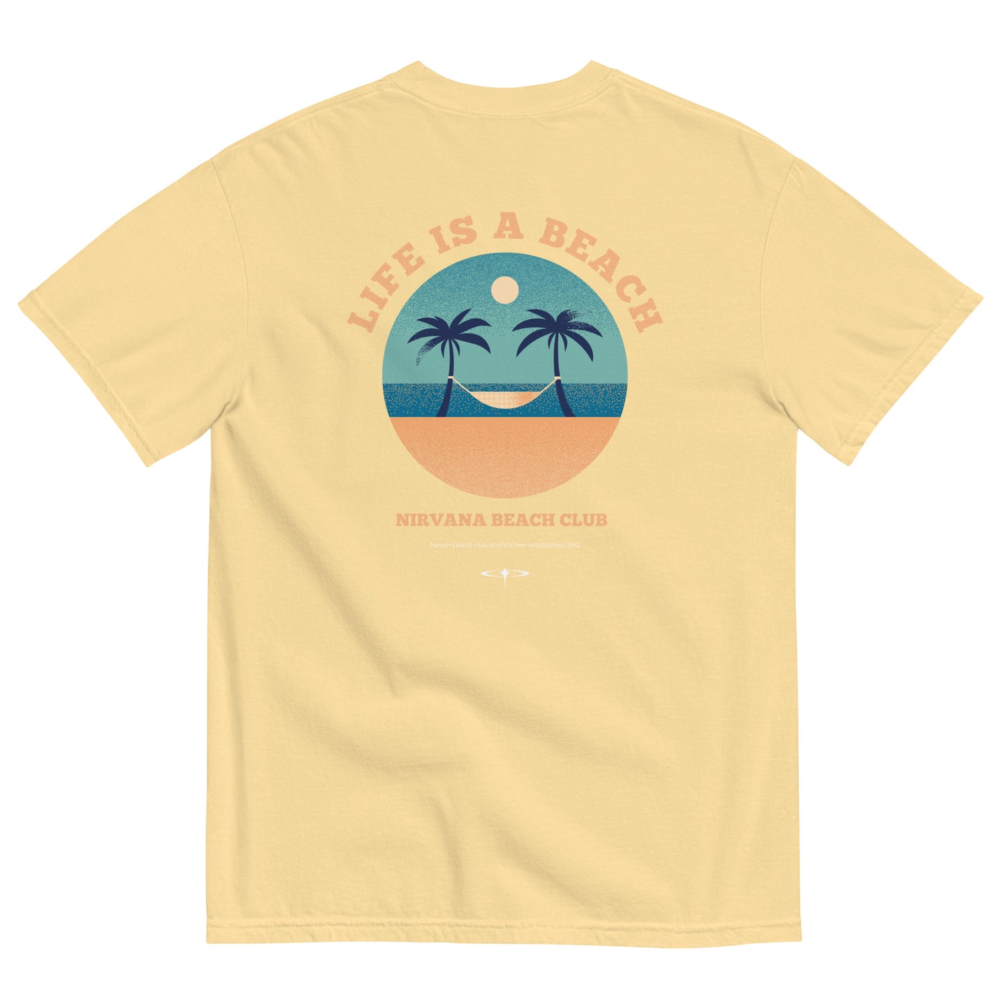 Life Is A Beach men garment-dyed heavyweight t-shirt