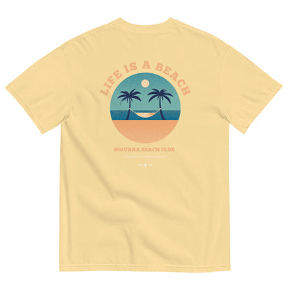 Life Is A Beach men garment-dyed heavyweight t-shirt