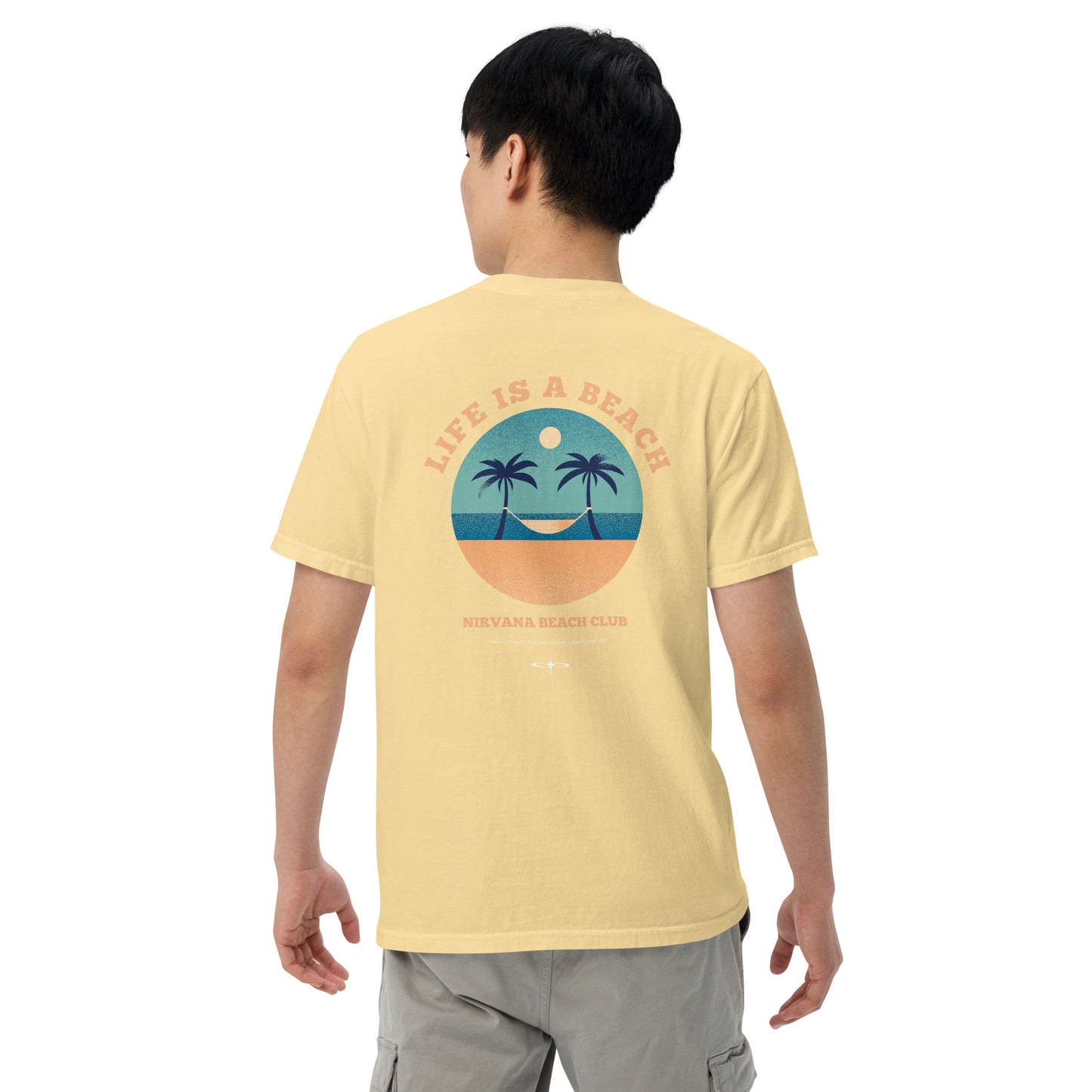 Life Is A Beach men garment-dyed heavyweight t-shirt