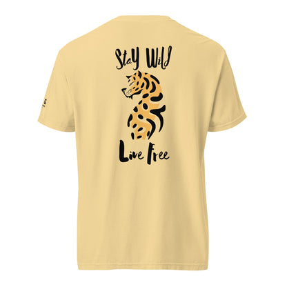 Wild Live Free men garment-dyed heavyweight t-shirt