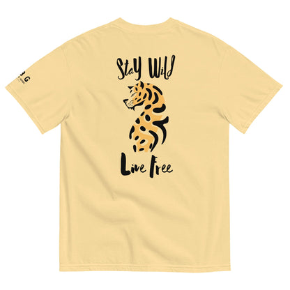 Wild Live Free men garment-dyed heavyweight t-shirt