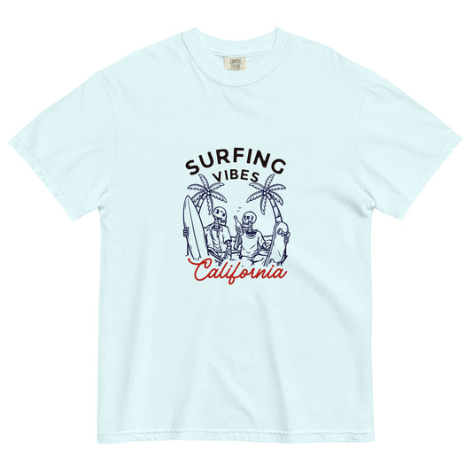 Surfing Vibes California men garment-dyed heavyweight t-shirt