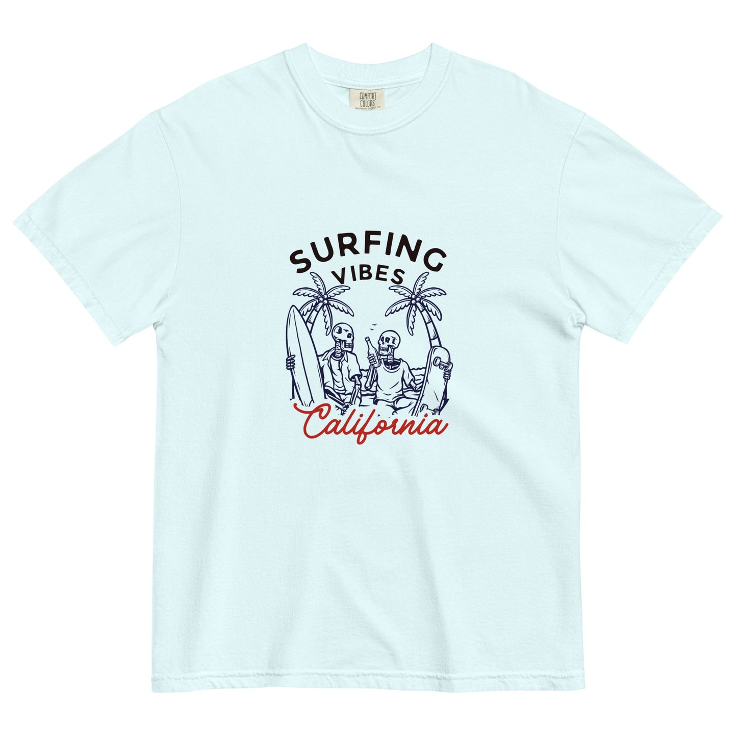 Surfing Vibes California women's garment-dyed heavyweight t-shirt