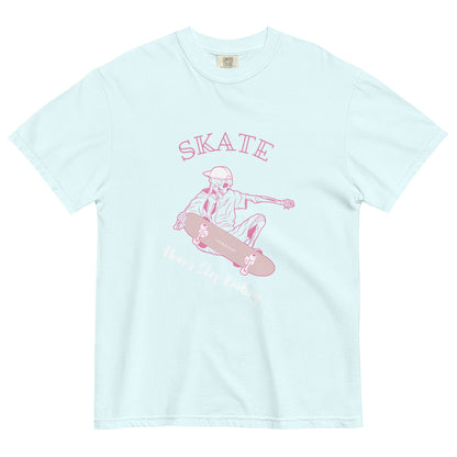 Skating Never Stop Roling women's garment-dyed heavyweight t-shirt