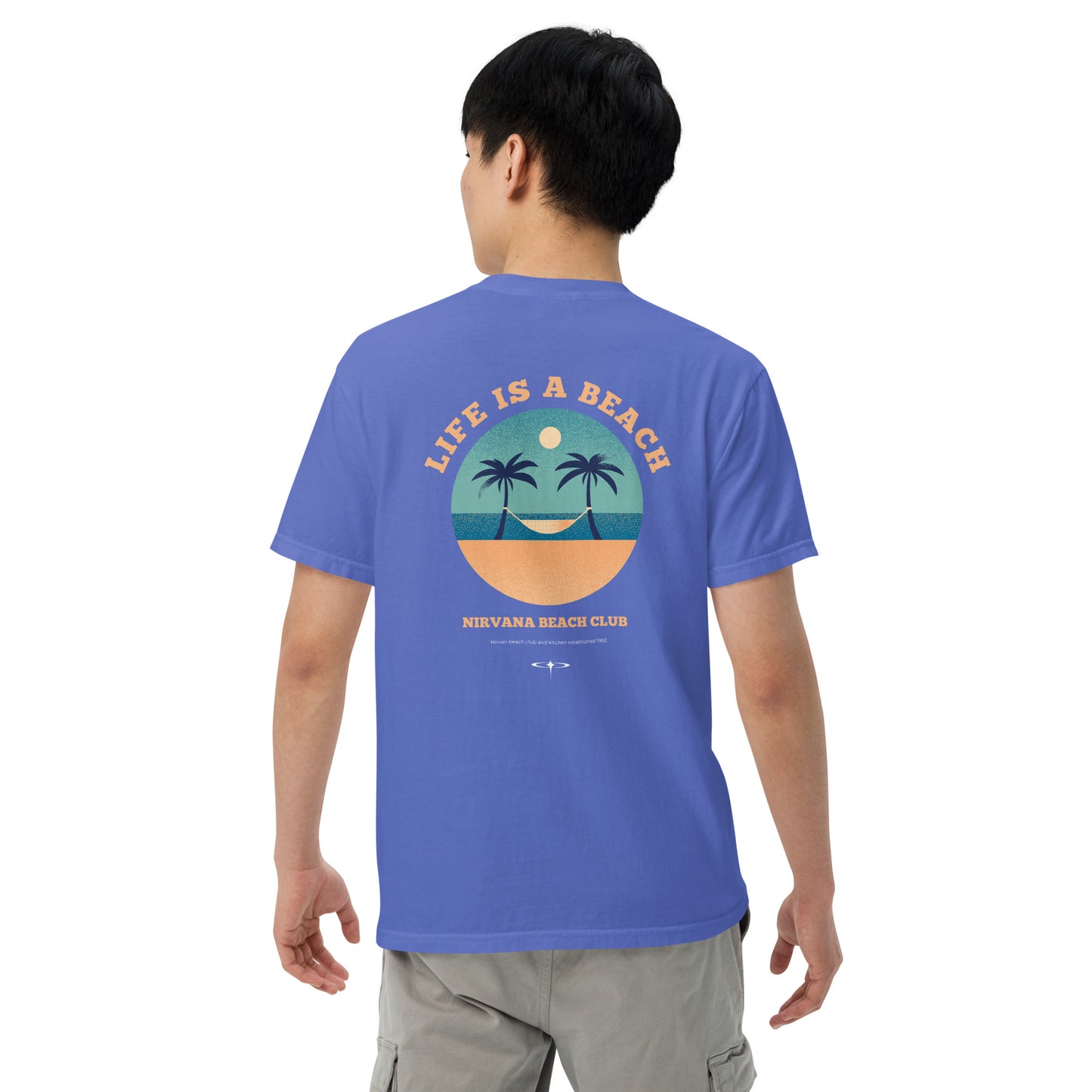 Life Is A Beach men garment-dyed heavyweight t-shirt