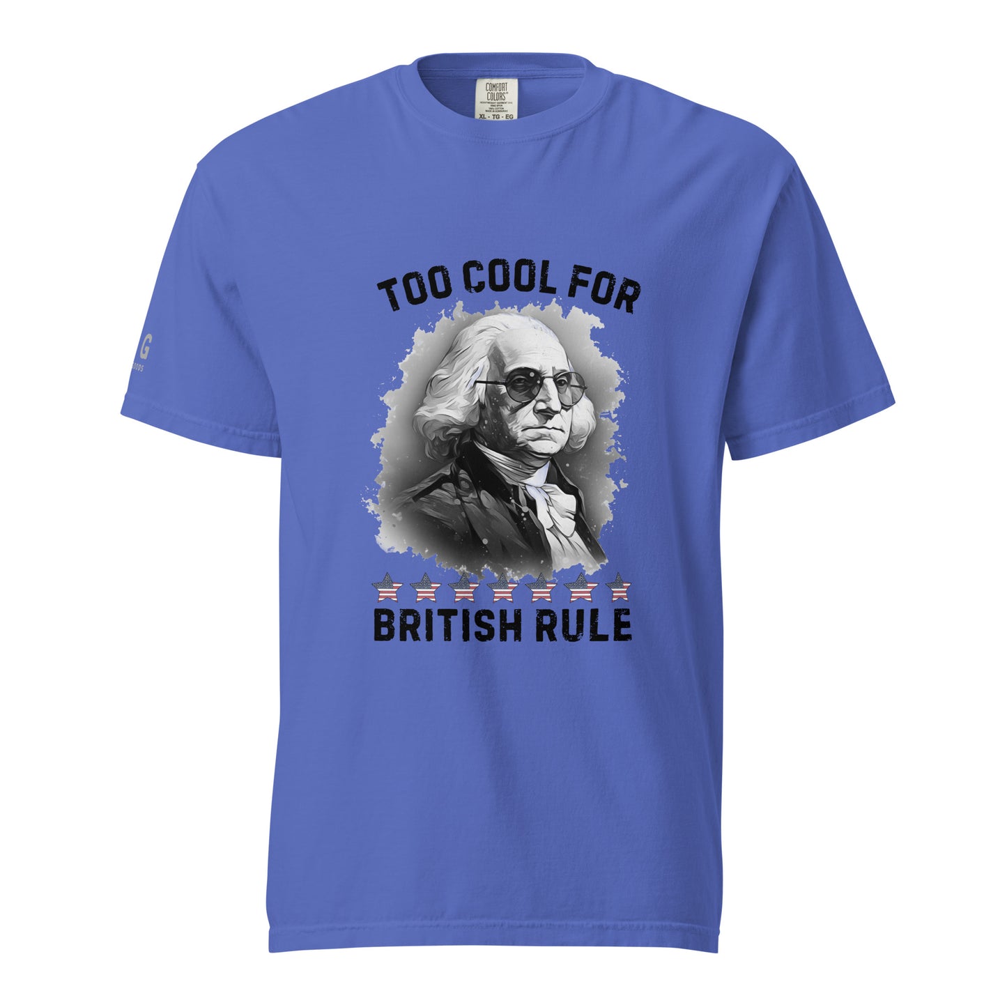 Too Cool For British Rule Unisex garment-dyed heavyweight t-shirt