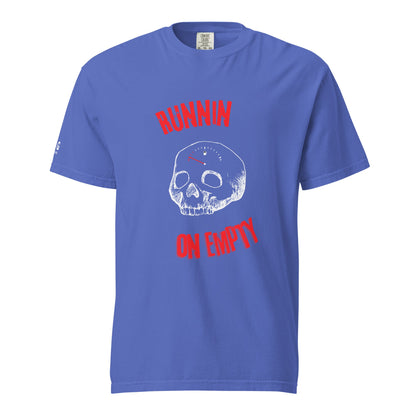 Runnin on empty women's garment-dyed heavyweight t-shirt