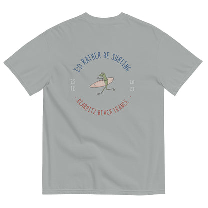 I'd Rather Be Surfing Biarritz women's garment-dyed heavyweight t-shirt