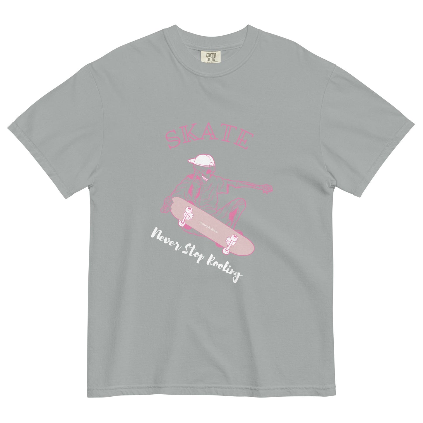 Skating Never Stop Roling women's garment-dyed heavyweight t-shirt