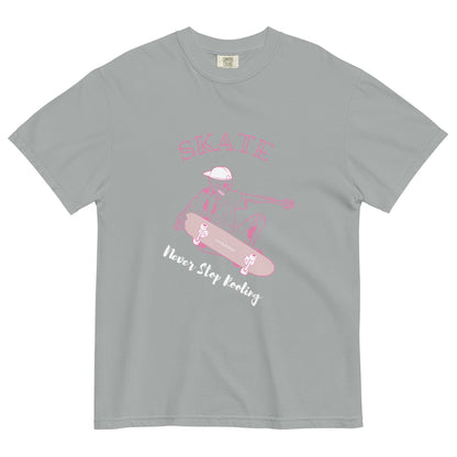 Skating Never Stop Roling women's garment-dyed heavyweight t-shirt