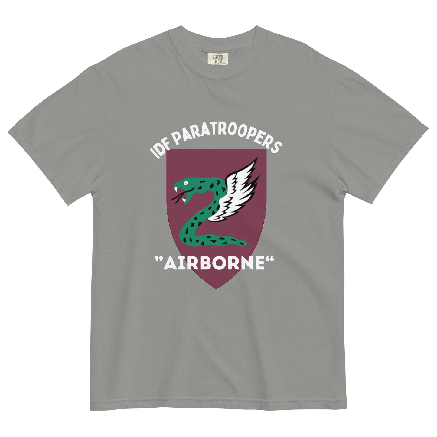 IDF Paratroopers Airborne men's garment-dyed heavyweight t-shirt