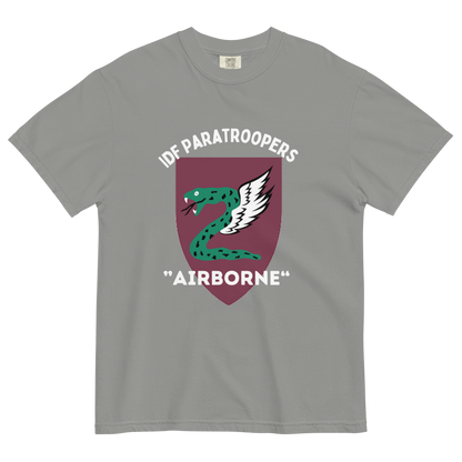 IDF Paratroopers Airborne men's garment-dyed heavyweight t-shirt