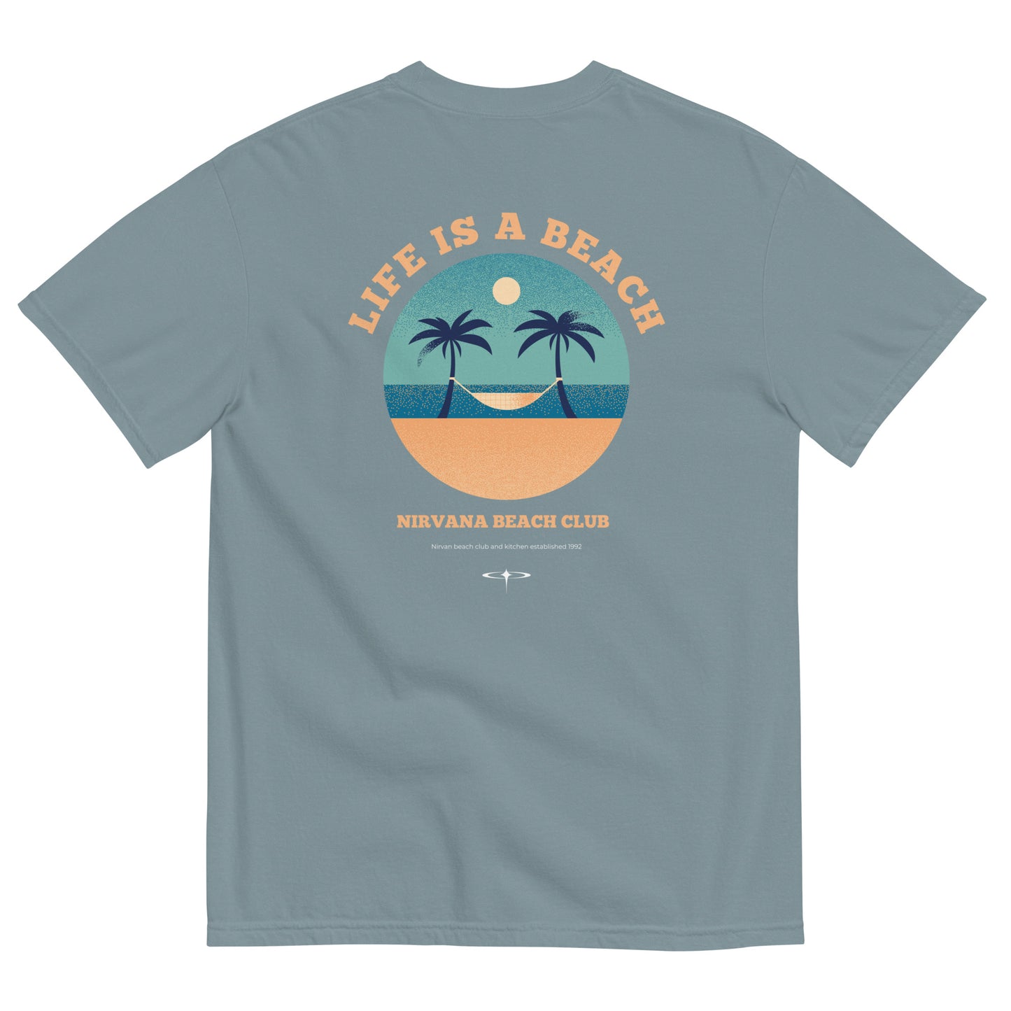 Life Is A Beach men garment-dyed heavyweight t-shirt