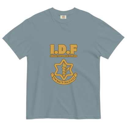 Vintage IDF logo men's garment-dyed heavyweight t-shirt