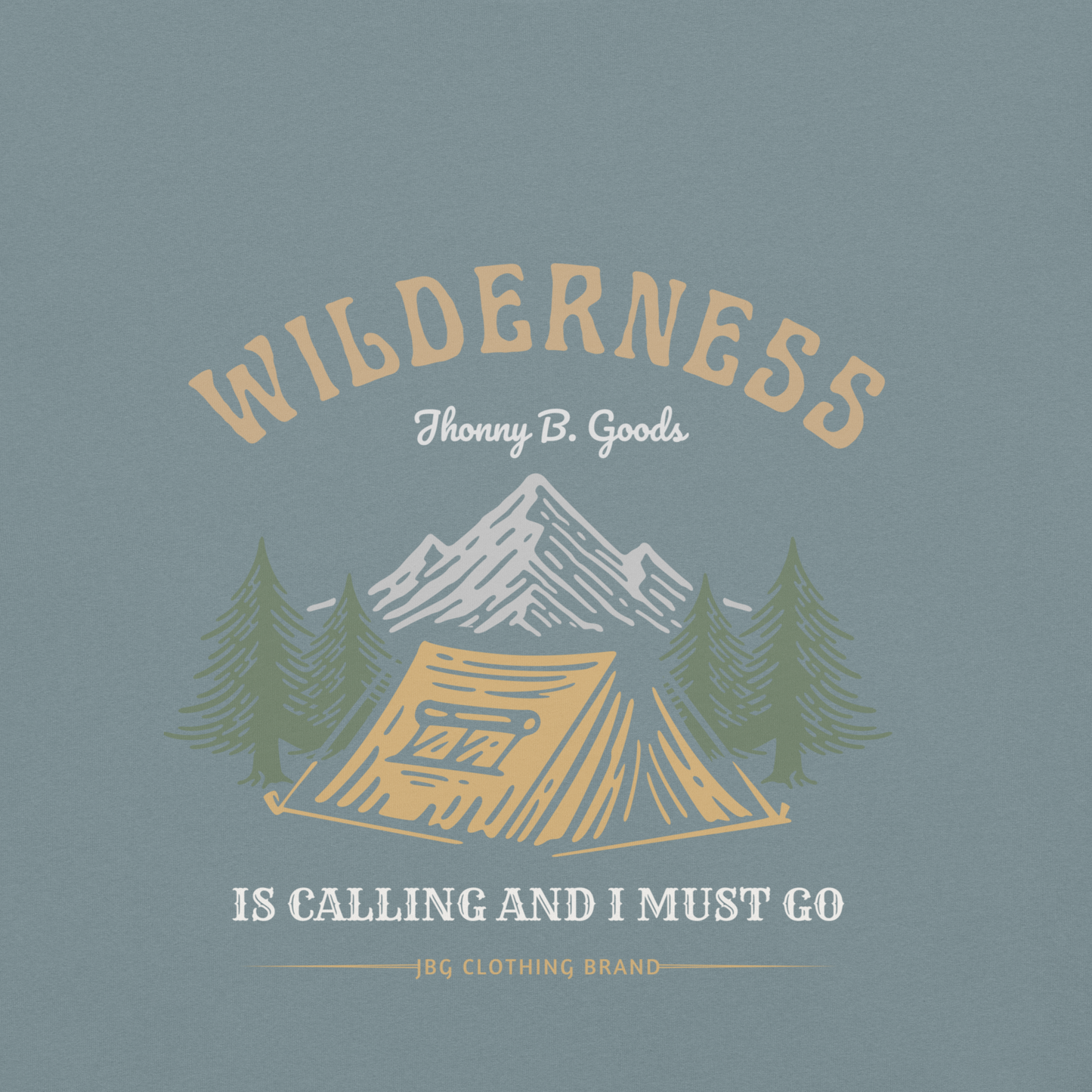 Men's Wilderness Is Calling garment-dyed heavyweight t-shirt