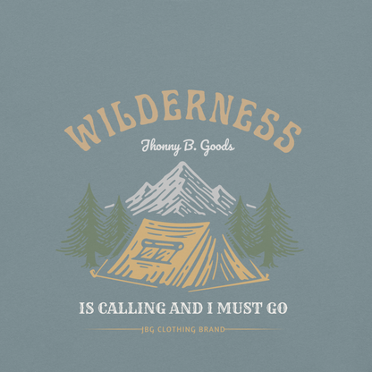 Men's Wilderness Is Calling garment-dyed heavyweight t-shirt