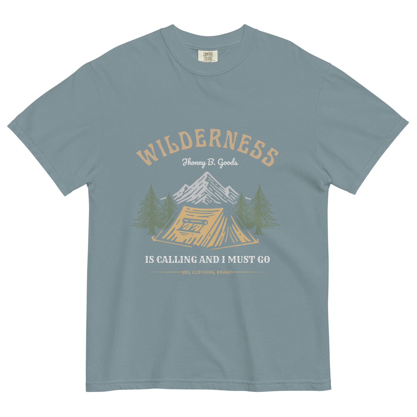 Men's Wilderness Is Calling garment-dyed heavyweight t-shirt