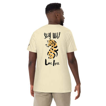 Wild Live Free men garment-dyed heavyweight t-shirt