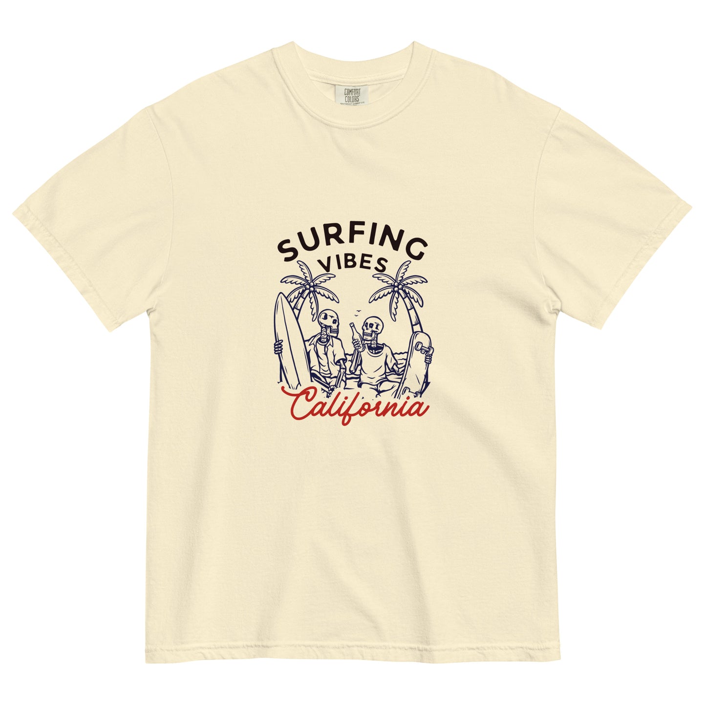 Surfing Vibes California men garment-dyed heavyweight t-shirt