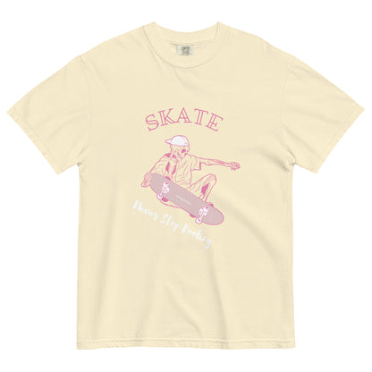 Skating Never Stop Roling Unisex garment-dyed heavyweight t-shirt