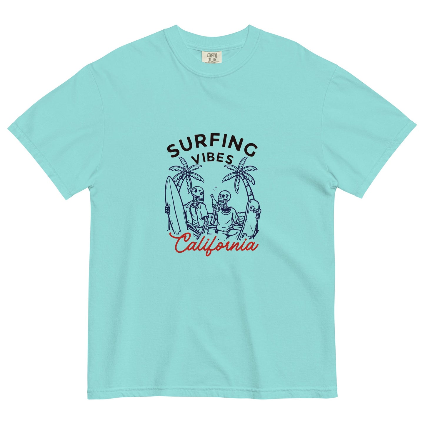 Surfing Vibes California women's garment-dyed heavyweight t-shirt