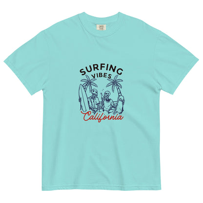 Surfing Vibes California women's garment-dyed heavyweight t-shirt